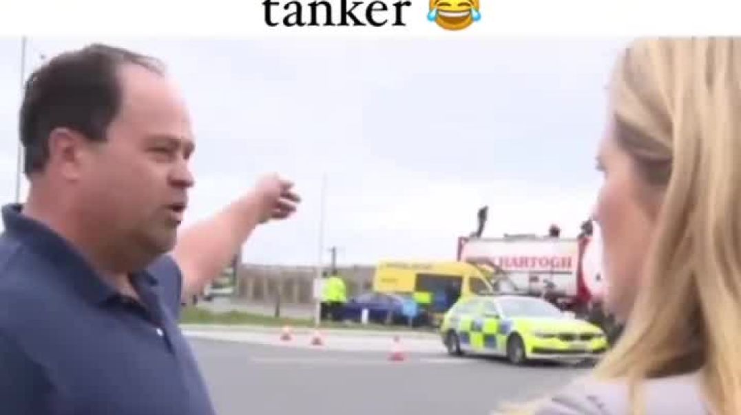 ⁣Oil protestors glue themselves to the wrong tank