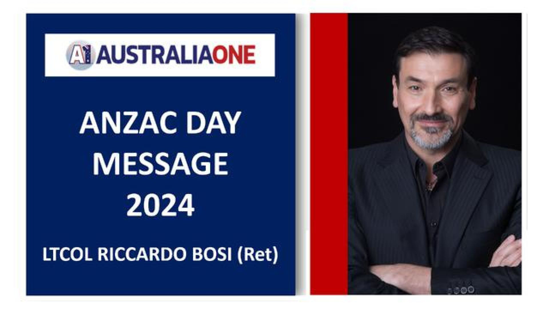 ⁣AustraliaOne Party (A1) - ANZAC Day Message (24 April 2024)