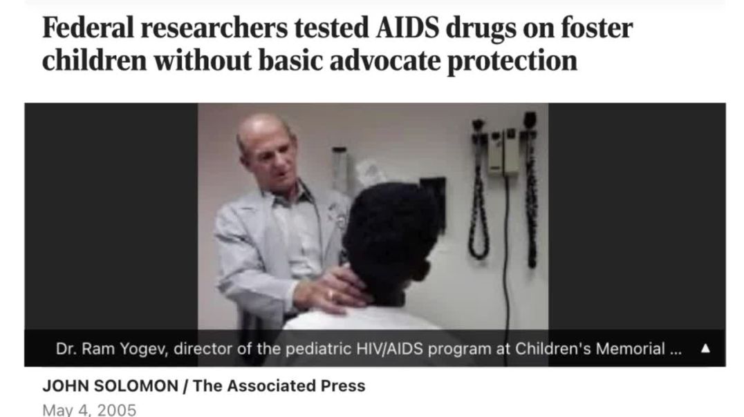 ⁣HIV and AIDS drugs used to test on foster care children